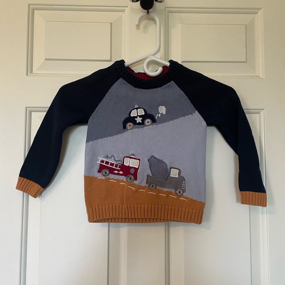 Children's Sweater with Vehicle Design
